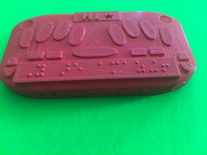 Mini Braille Notetaker Model 3D Print 136142