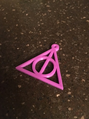 Harry Potter Keychain (Deathly Hallows) 3D Print 136179