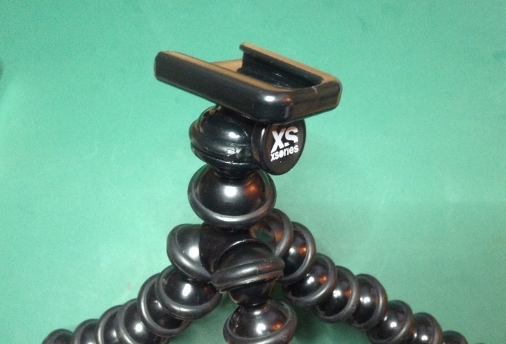 Gorillapod Clamp for iPhone6 WITH Cover 3D Print 136349