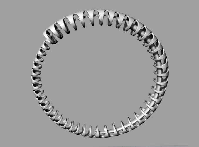 Ouroboro Bracelet 3D Print 136428