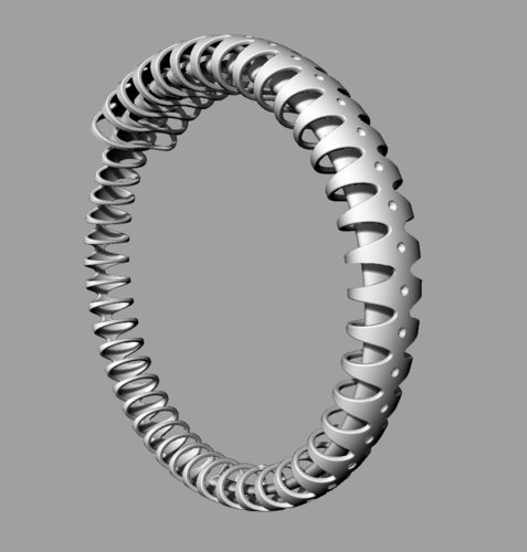 Ouroboro Bracelet 3D Print 136429