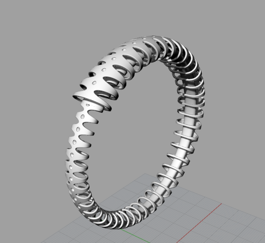 Ouroboro Bracelet 3D Print 136431