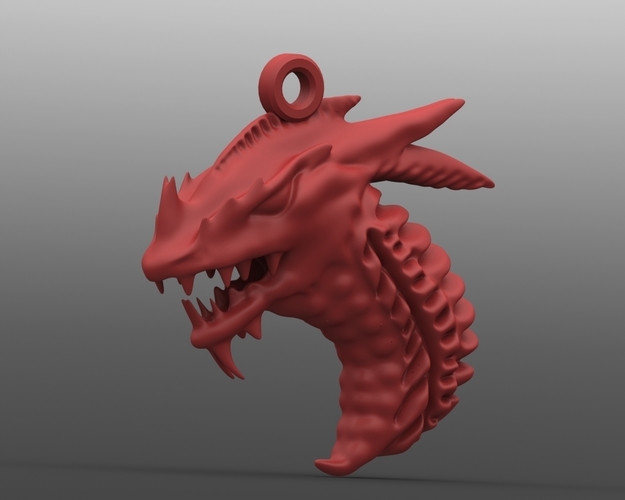 Dragon 5 Keychain 3D Print 136435