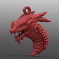 Small Dragon 5 Keychain 3D Printing 136435