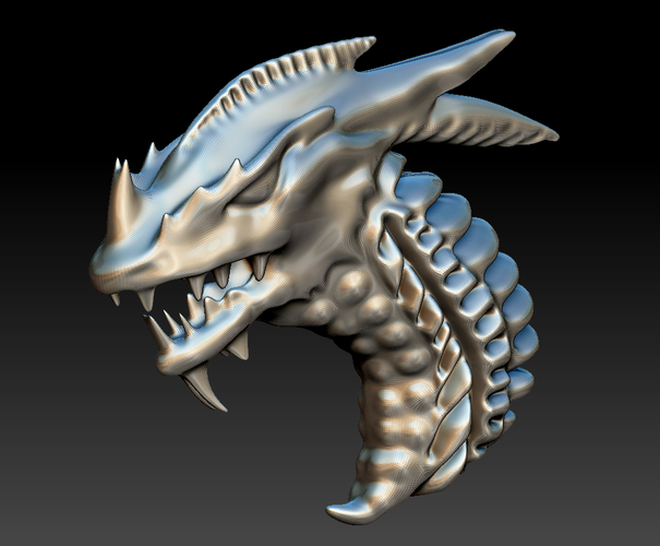 Dragon 5 Keychain 3D Print 136436