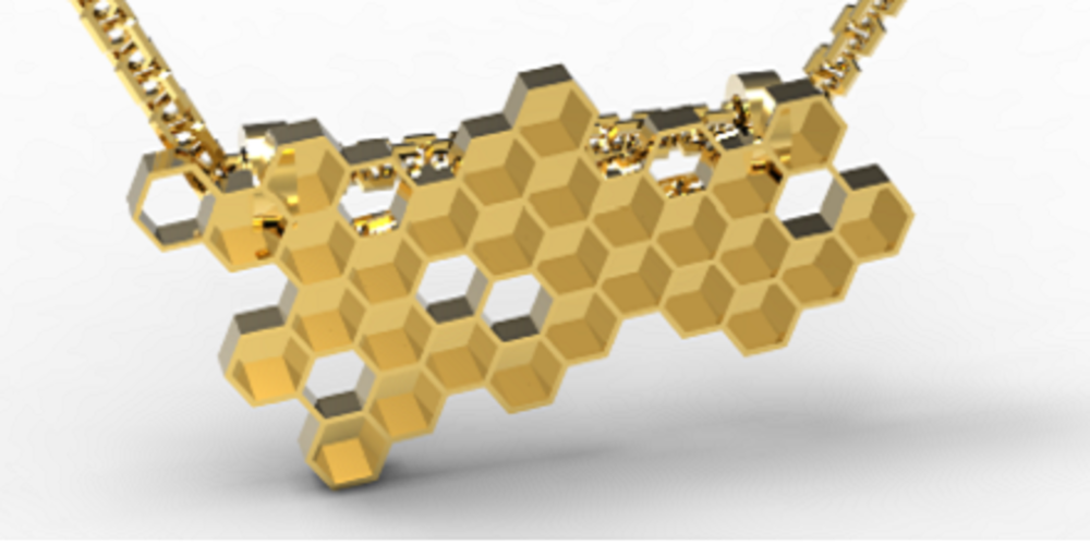Honey Pendant  3D Print 136439