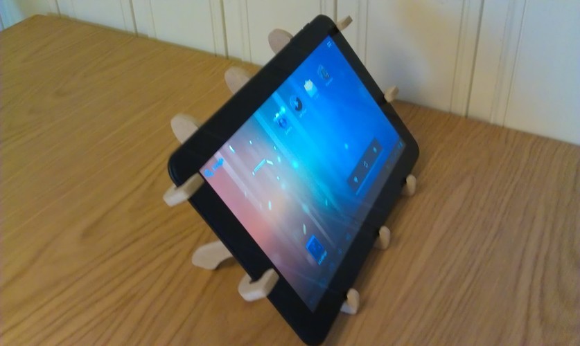 3D Printed Tablet Holder By Fragar Pinshape   Container Tablet Holder 3d Printing 136607 