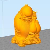Statue old chinese traditional art fatman - Thumbnail 4