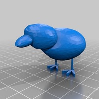 Small bird made with smoothie-3d-modeling and tinkercad 3D Printing 13676