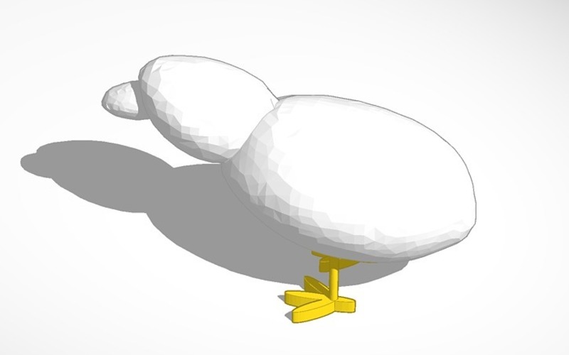 bird made with smoothie-3d-modeling and tinkercad 3D Print 13677