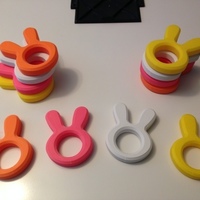 Small Bunny napkin rings 3D Printing 136824