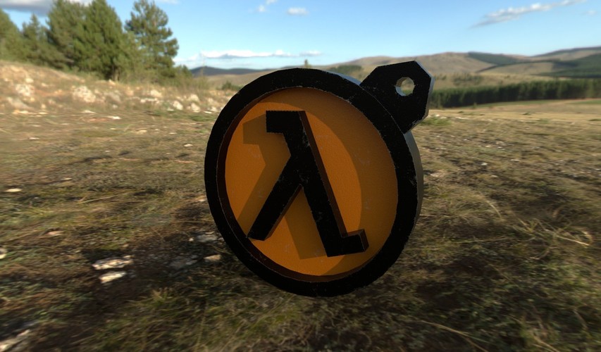 Trinket "Lambda" Half-Life 3D Print 136844