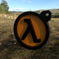 Small Trinket "Lambda" Half-Life 3D Printing 136844