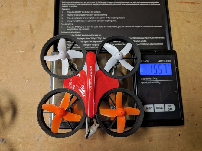 Inductrix / Tiny Whoop light racing frame 3D Print 136877