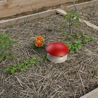 Small Mushroom slug trap / Piège à  limaces Champignon 3D Printing 136884