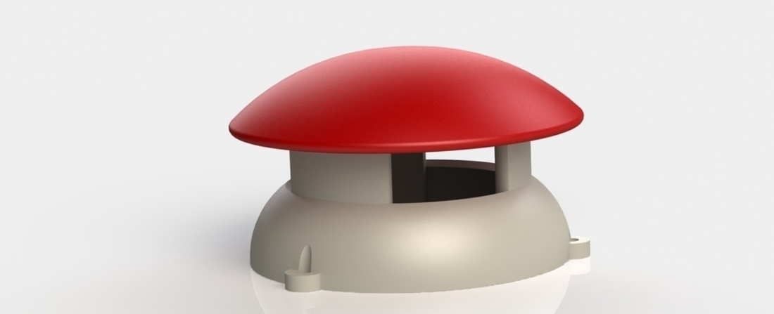 Mushroom slug trap / Piège à  limaces Champignon 3D Print 136885