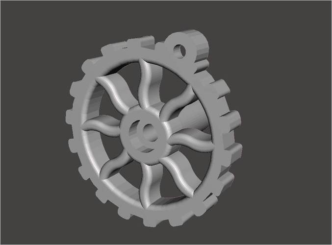 RV Trailer Window Crank Steampunk 3D Print 136928