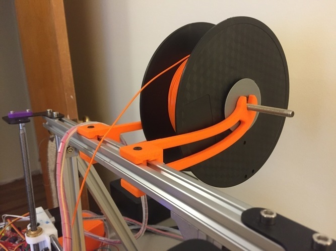 2020 Spool Holder with Filament Guide 3D Print 136997
