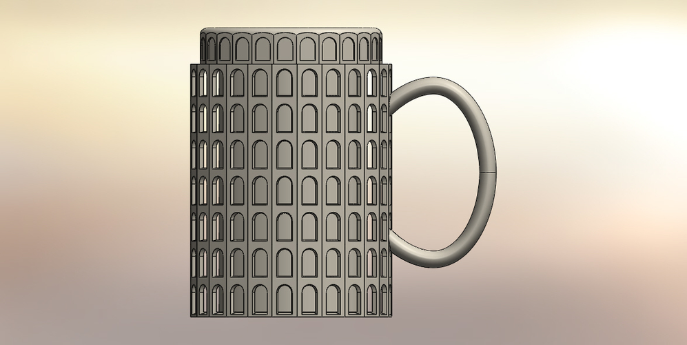 Tower of Pisa Mug 3D Print 137026