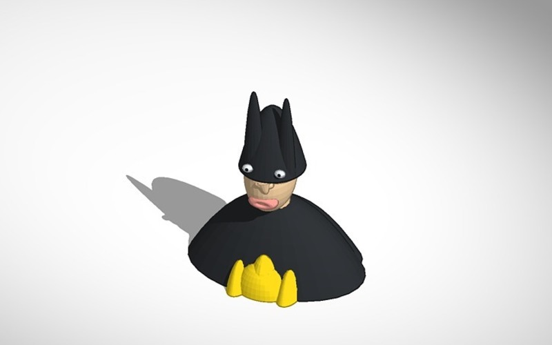 new improved printable batman bust 3D Print 13704