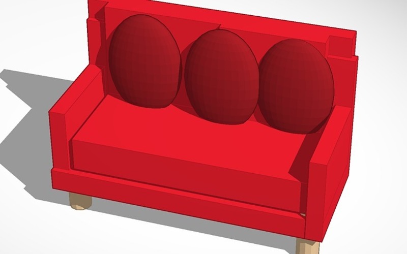 couch 3D Print 13705