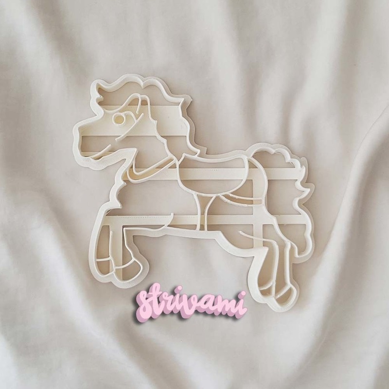 Carousel horse cookie cutter