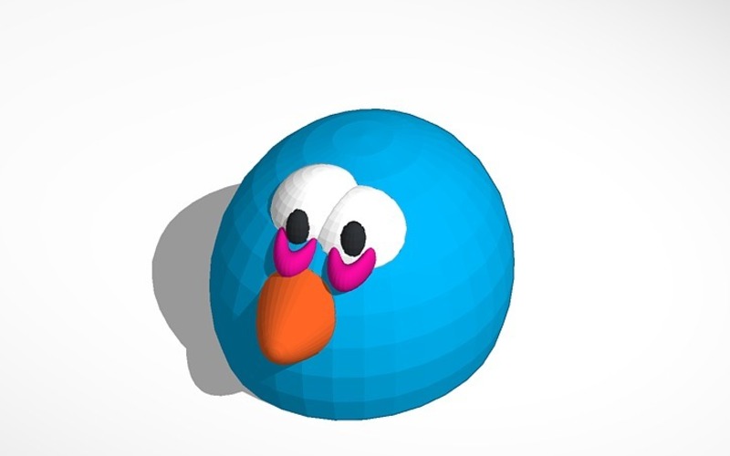 angry bird blue 3D Print 13708