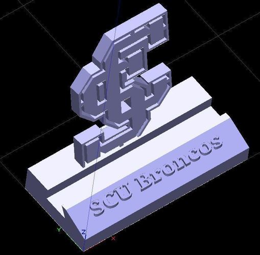 SCU Santa Clara Broncos Phone Stand (3 designs) 3D Print 137088