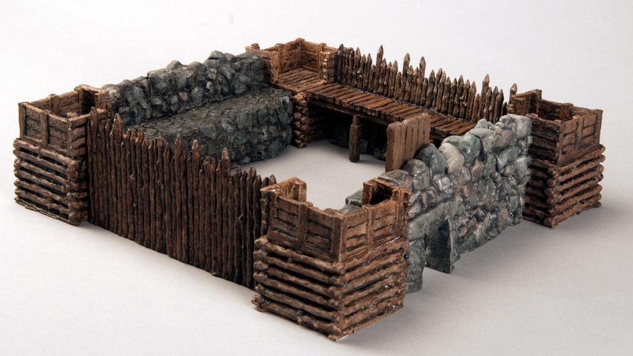 Modular Outdoor Ruins for "Stronghold on the Borderlands" 3D Print 137104