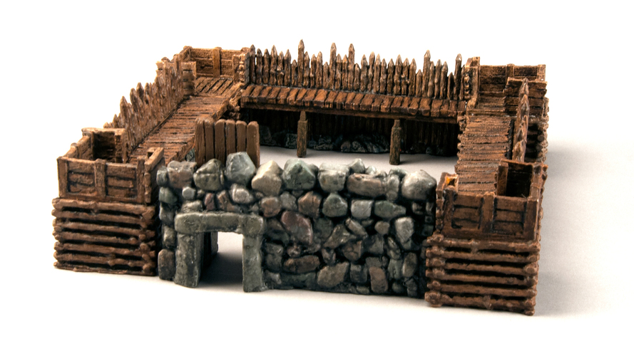 Modular Outdoor Ruins for "Stronghold on the Borderlands" 3D Print 137106