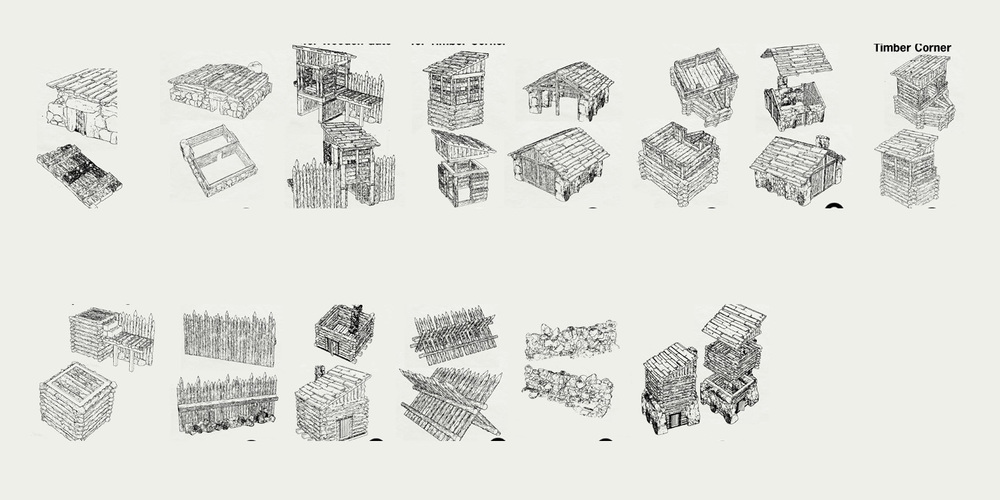 Modular Outdoor Ruins for "Stronghold on the Borderlands" 3D Print 137108