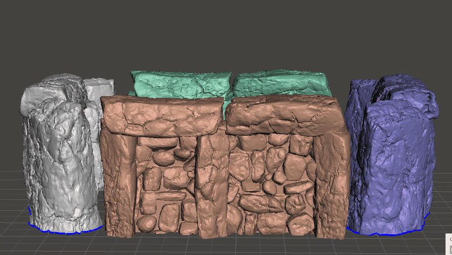 Modular Outdoor Ruins for "Stronghold on the Borderlands" 3D Print 137112