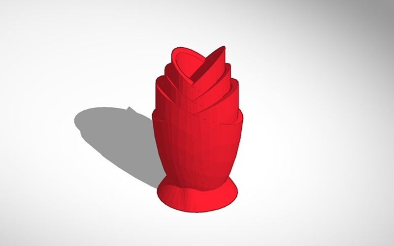 tulip vase 3D Print 13729