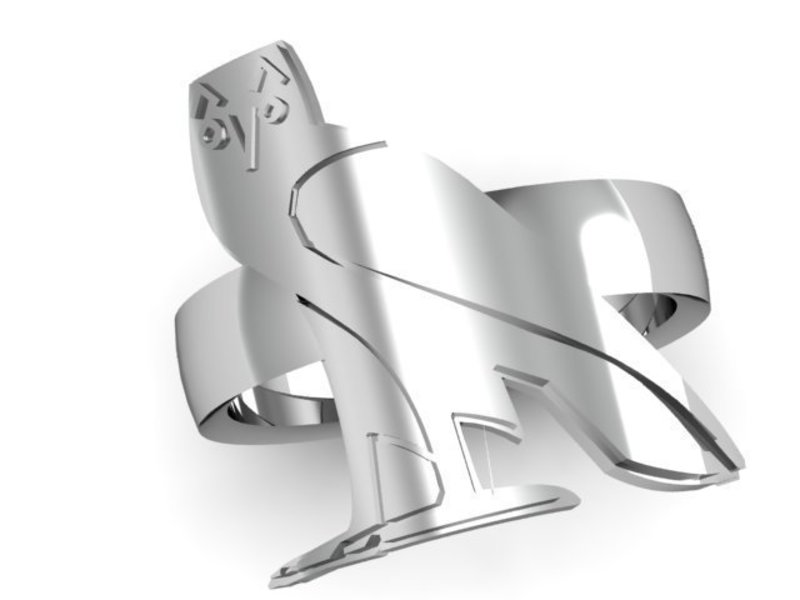 OVO Ring/Ancient Egyptian Symbol OWL Fashion Ring