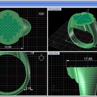 Celtic Cross Signet Ring - Thumbnail 4