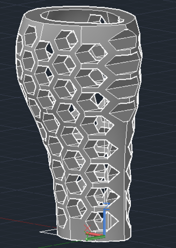  Carcasa para protesis hex peq 3D Print 137334