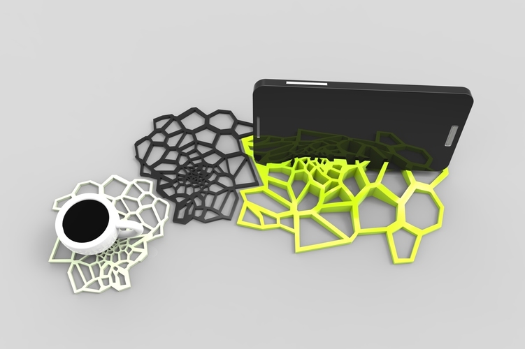 spider Coasters design 3D Print 137339