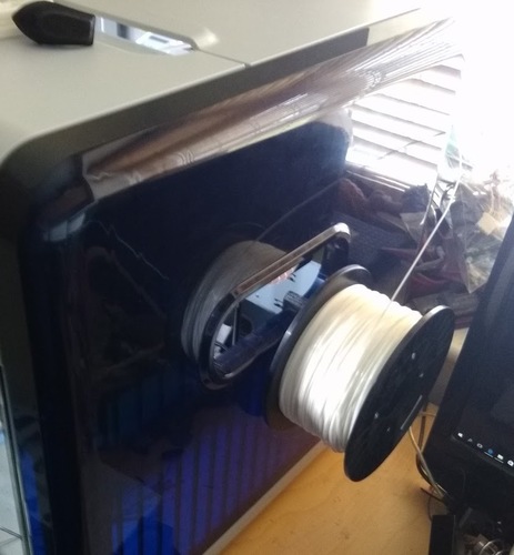 Da Vinci 3D printer filament roll / spool side holder 3D Print 137383