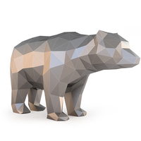 Low Poly Bear - Thumbnail 3