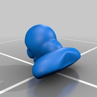 super creepy old man bust to lie on side - Thumbnail 2