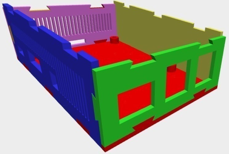 Box-It Raspberry Pi 2 + 3 Case 3D Print 137435