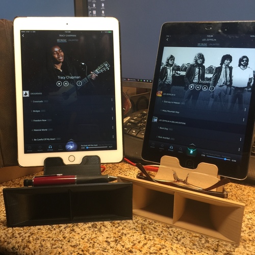 Best HiFi Sound Amplified Tablet & Phone Desk Stand 3D Print 137469