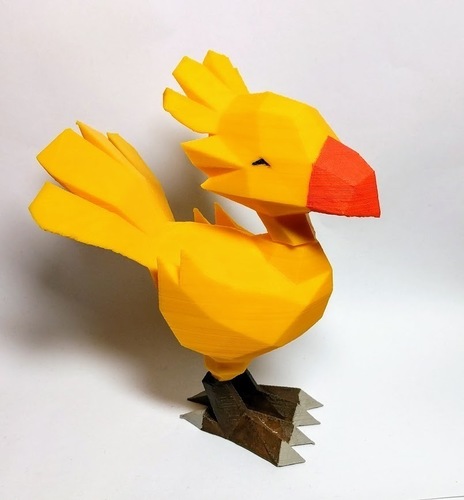 Low poly Chocobo 3D Print 137544