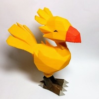 Small Low poly Chocobo 3D Printing 137544