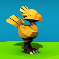 Low poly Chocobo - Thumbnail 2
