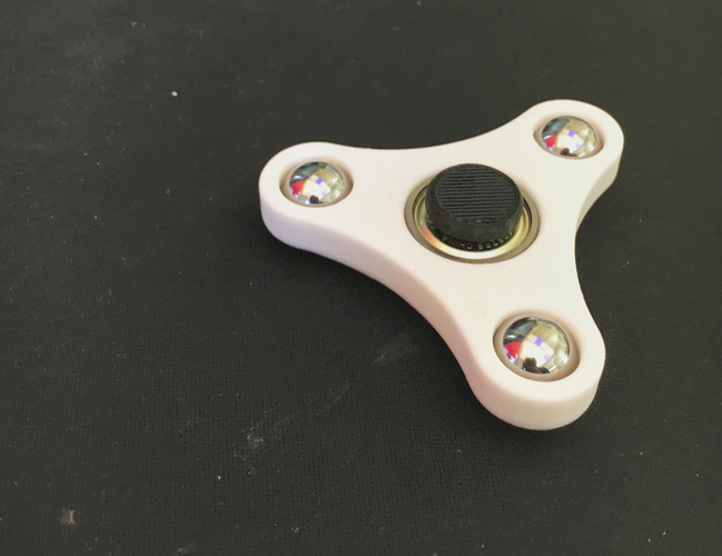 3 1/2" Steel Balls Fidget Spinner 3D Print 137549