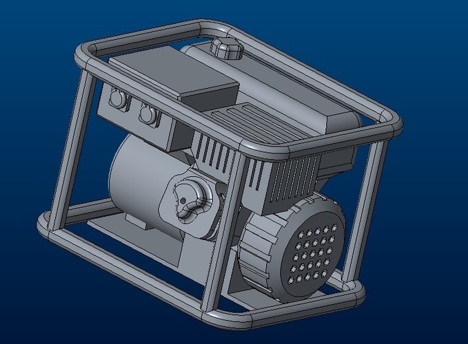Scale 1/10 petrol generator 3D Print 137582