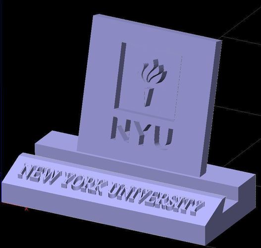 NYU New York University Phone Stand (3 designs) 3D Print 137652