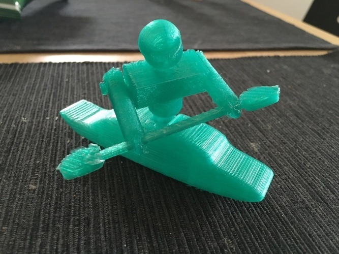 Rolling Kayak Model 3D Print 137691