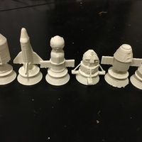 Small Spacecraft Chess 3D Printing 137702